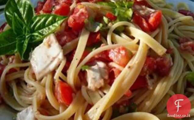 Fettuccine con Basilico e Brie