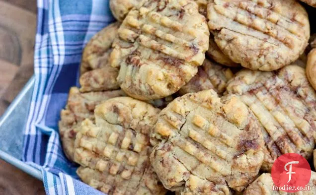 Biscotti al burro di arachidi Nutella Swirl