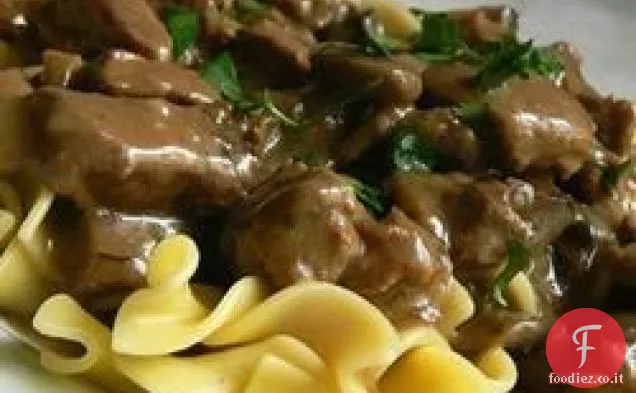 Alyson's Slow Cooker Manzo alla Stroganoff