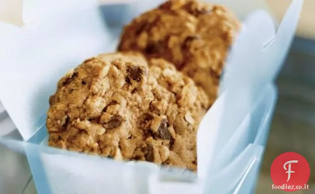 Burro di arachidi-Gocce di cioccolato-Biscotti di farina d'avena