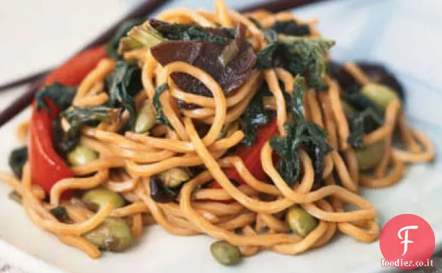 Lo Mein vegetale con Edamame e senape