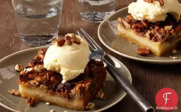 Quadrati di pecan-Bacon alla modalità