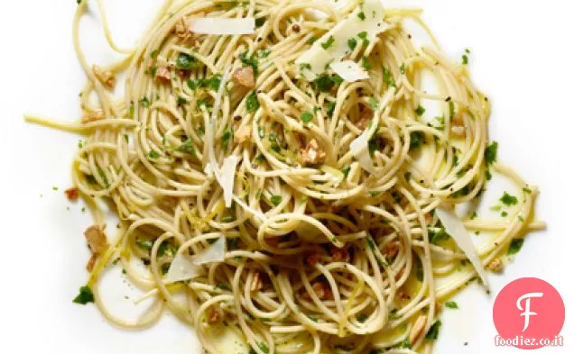 Spaghetti Integrali con Aglio, Prezzemolo e Limone