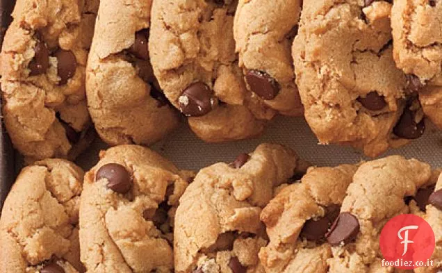 Burro di arachidi senza farina-Biscotti al cioccolato