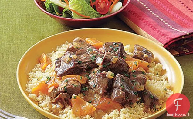 Stufato di agnello marocchino e albicocca