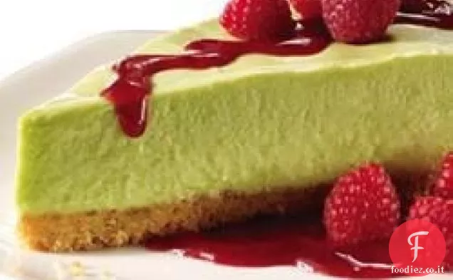 cheesecake di avocado con crosta di noci