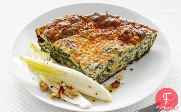 Quiche di spinaci senza crosta