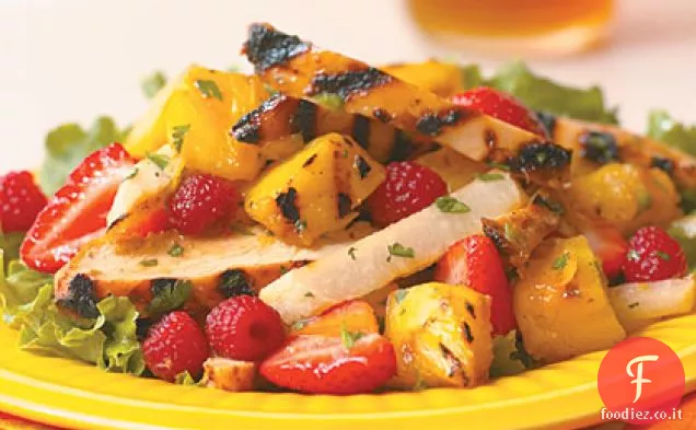 Insalata di pollo e frutta