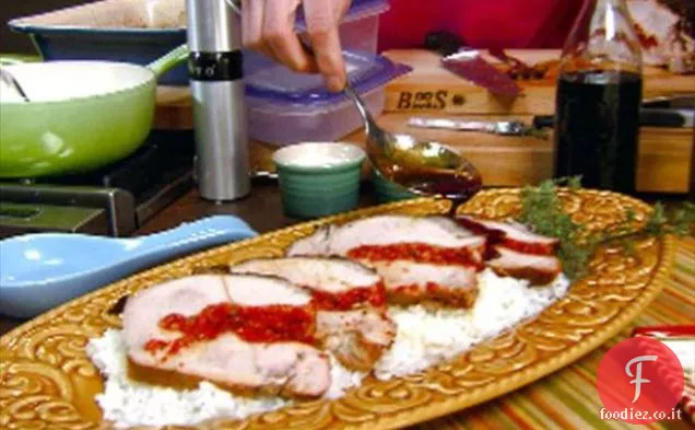 Pesto di Pomodoro essiccato al sole-Maiale ripieno