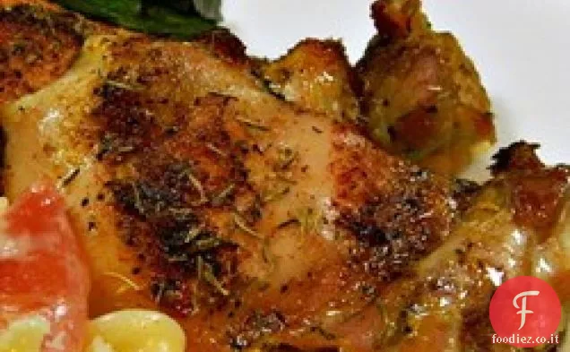 Cosce di pollo al forno croccanti e teneri