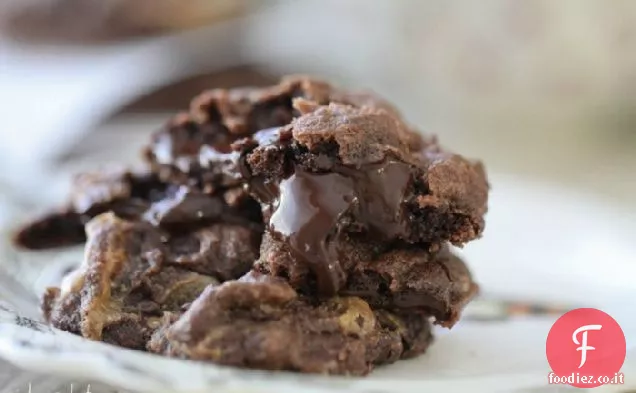 Cioccolato pezzo burro di arachidi Turbinio Biscotti Fudgy