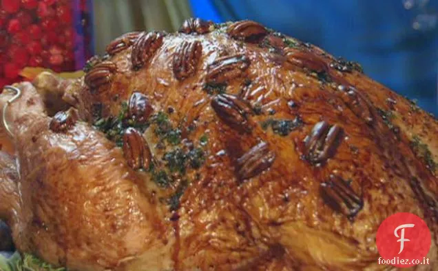 Tacchino arrosto con glassa di pecan-Bourbon fritta