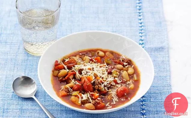 Minestrone di Manzo e Fagioli Cannellini