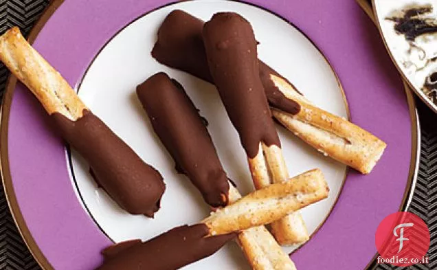 Burro di arachidi e salatini al cioccolato