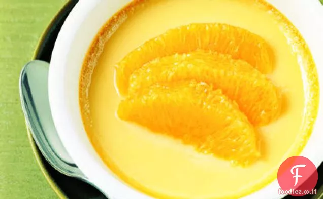 Crema pasticcera con Arance marinate al rum