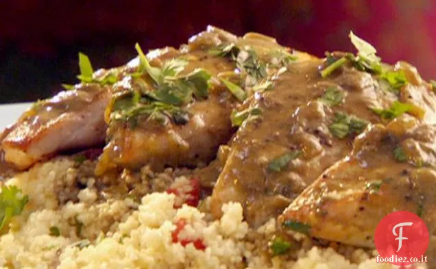 Pollo con salsa al curry verde