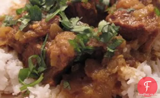 Autentico curry di manzo del Bangladesh