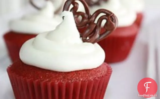 Cupcakes di velluto rosso