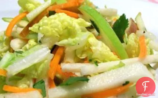 Jicama, carota e mela verde Slaw