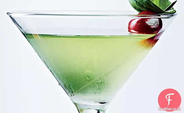 Martini al Basilico dolce con pomodori di formaggio blu