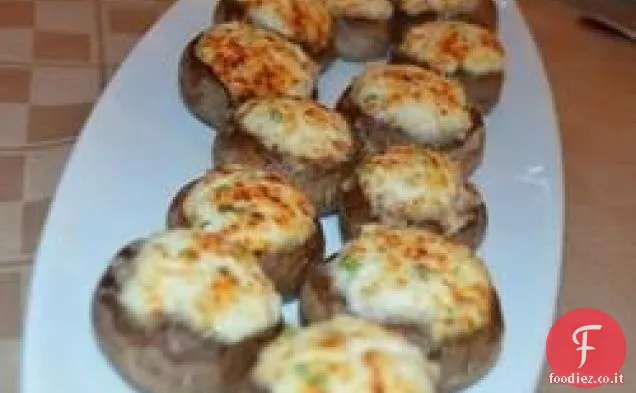Funghi ripieni di granchio