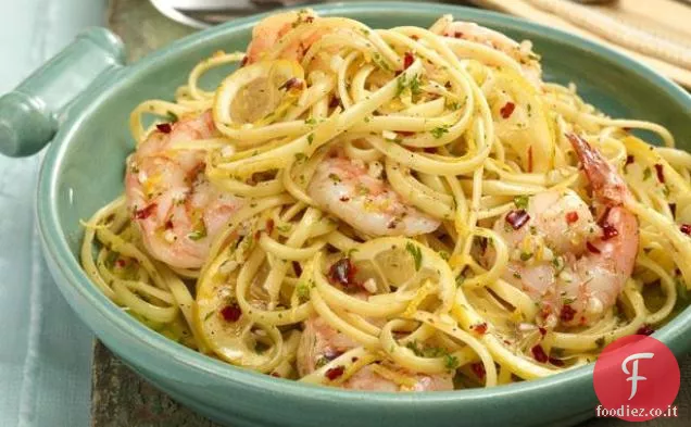 Linguine con Scampi di Gamberi