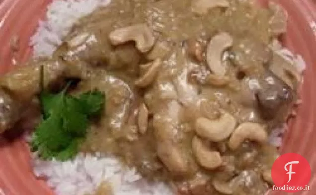 Casseruola di pollo anacardio