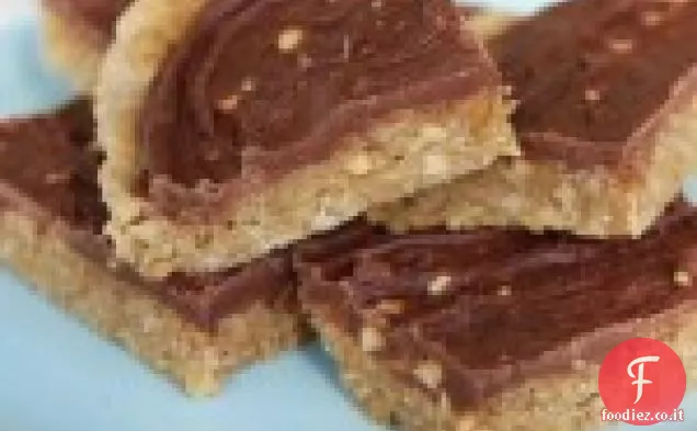 Barrette di burro di arachidi glassato al cioccolato