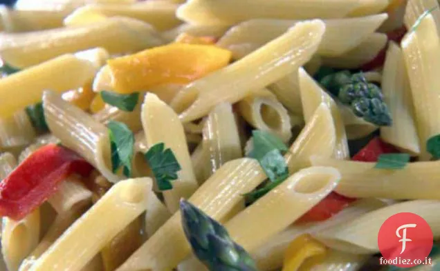 Penne con Asparagi e Peperoni