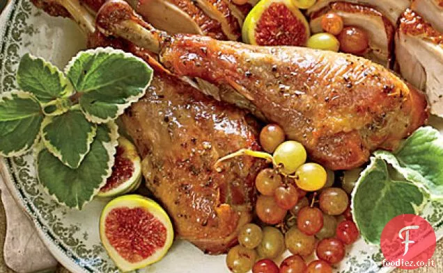 Cosce di tacchino arrosto alle erbe