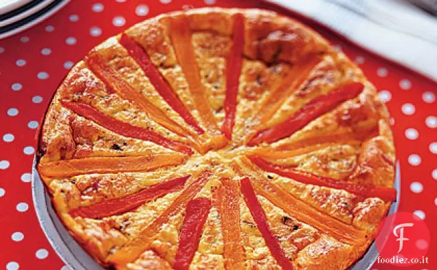 Frittata di Cipolla Caramellata e Pepe arrosto
