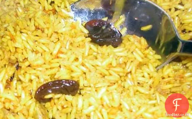 Pilaf di riso con curcuma fresca