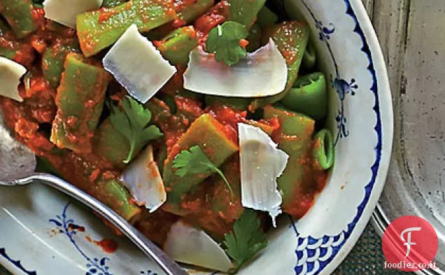 Fagiolini con Salsa di pomodoro