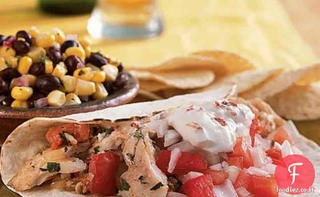 Tacos di Snapper con crema di Chipotle