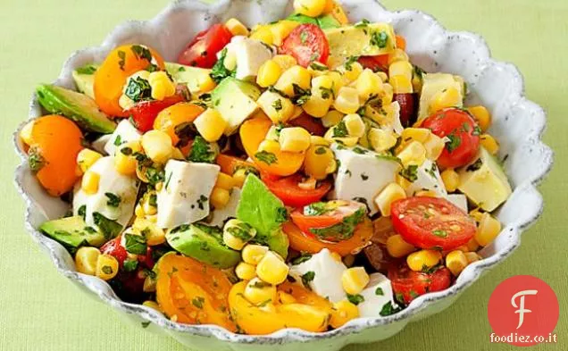 Insalata di mais, pomodoro e avocado di Aida