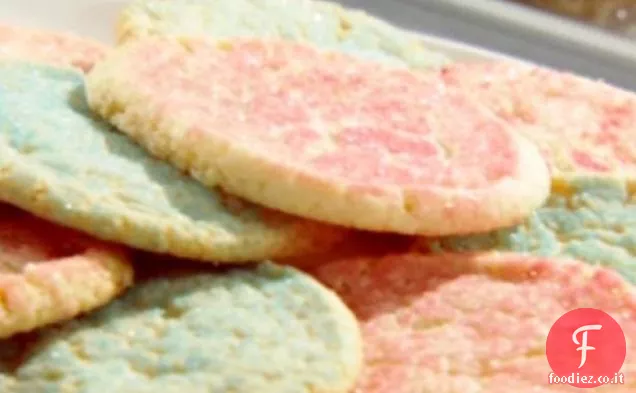 Biscotti di zucchero al limone con zucchero colorato di Sandy