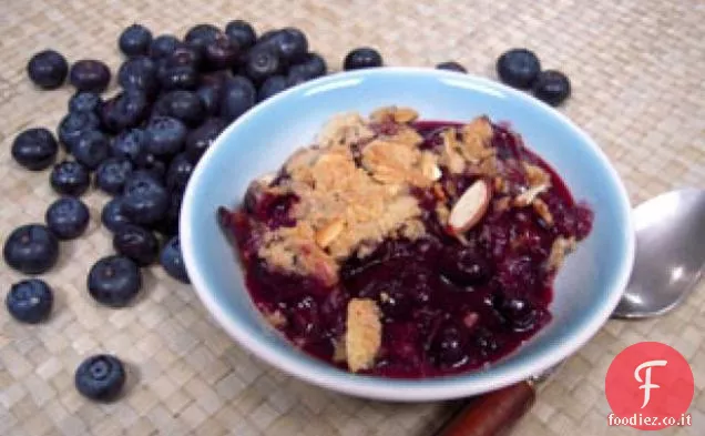 Crumble di mirtilli