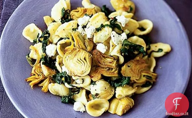 Orecchiette con Carciofi e Bietole