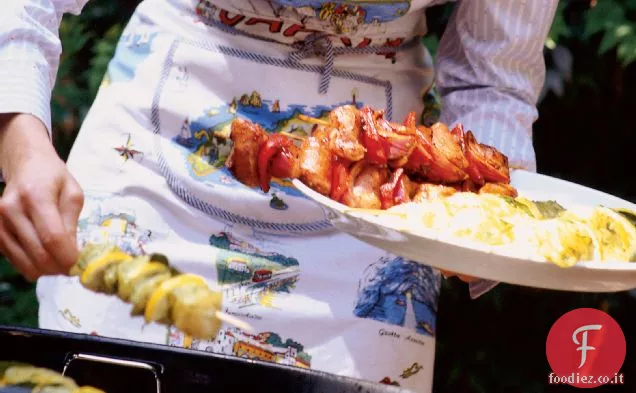Spiedini di halibut al limone con Charmoula