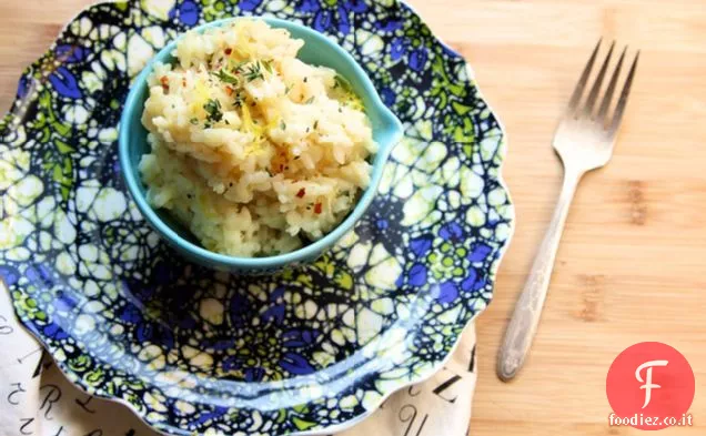 Risotto al limone al forno