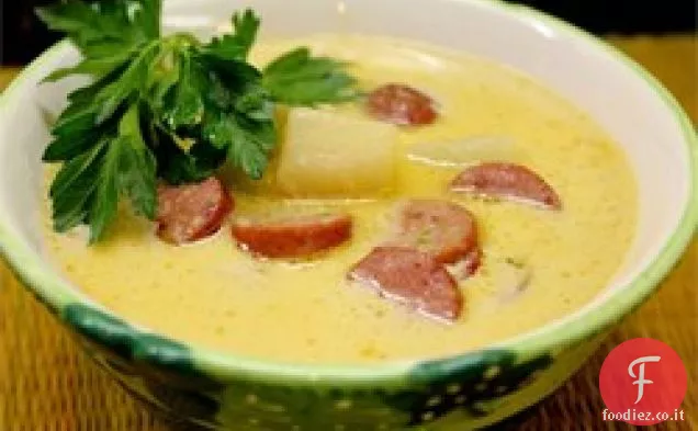 Zuppa di formaggio salsiccia ' n Stout