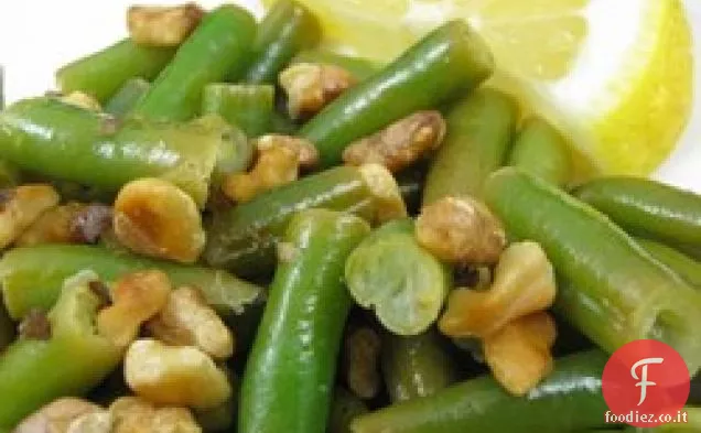 Fagiolini al limone con Noci