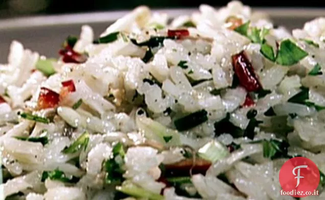 Riso al Gelsomino tostato con Scalogno alla griglia