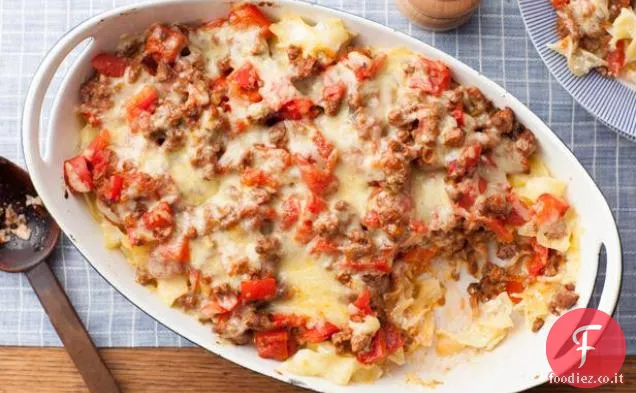 Casseruola di manzo e cheddar