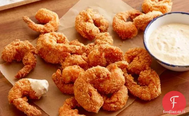 Gamberi fritti con Remoulade piccante