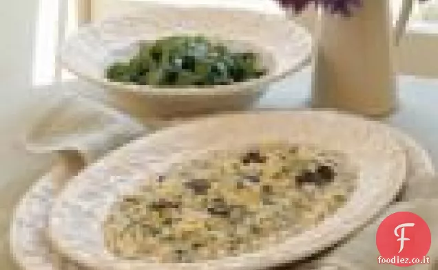 Risotto all'Erba Cipollina con Olio al Tartufo
