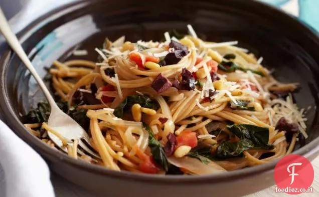 Spaghetti Integrali con bietole e Pecorino