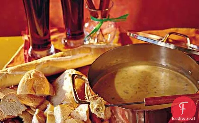 Fonduta di birra e cheddar