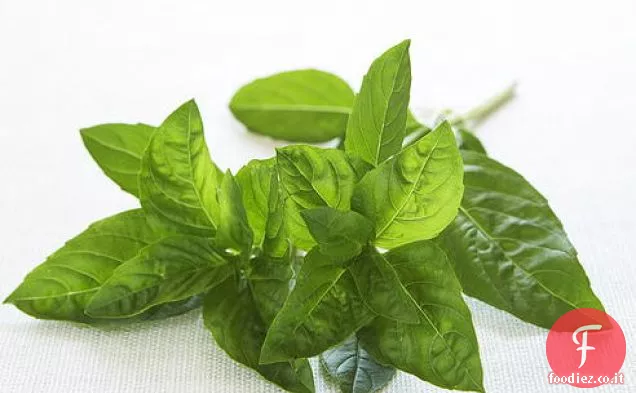 Halibut in camicia con verdure provenzali e olio di basilico