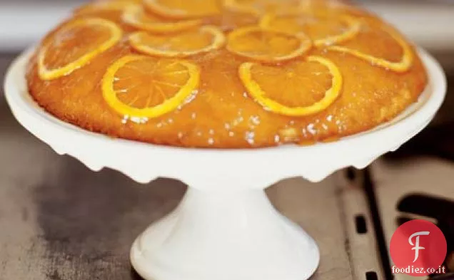 Torta capovolta miele-arancia